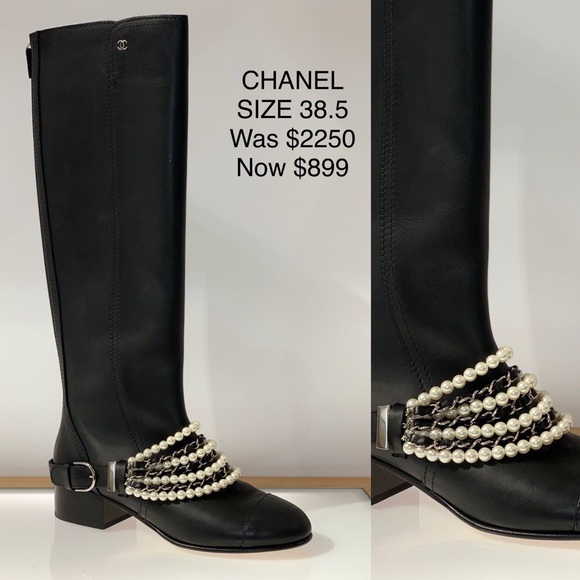 Knee High Chanel Boots (sold thru IG) - Picture 1 of 1